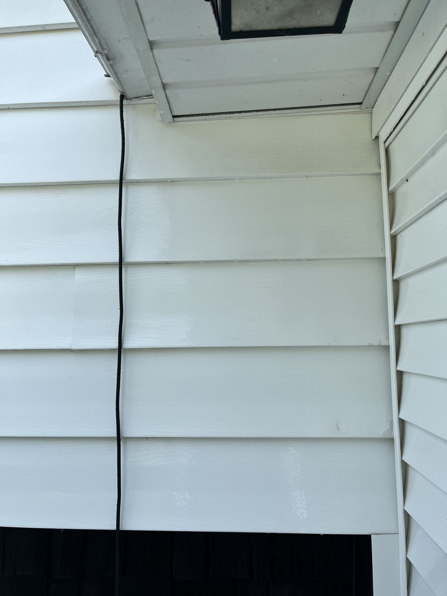 Siding stain removal after